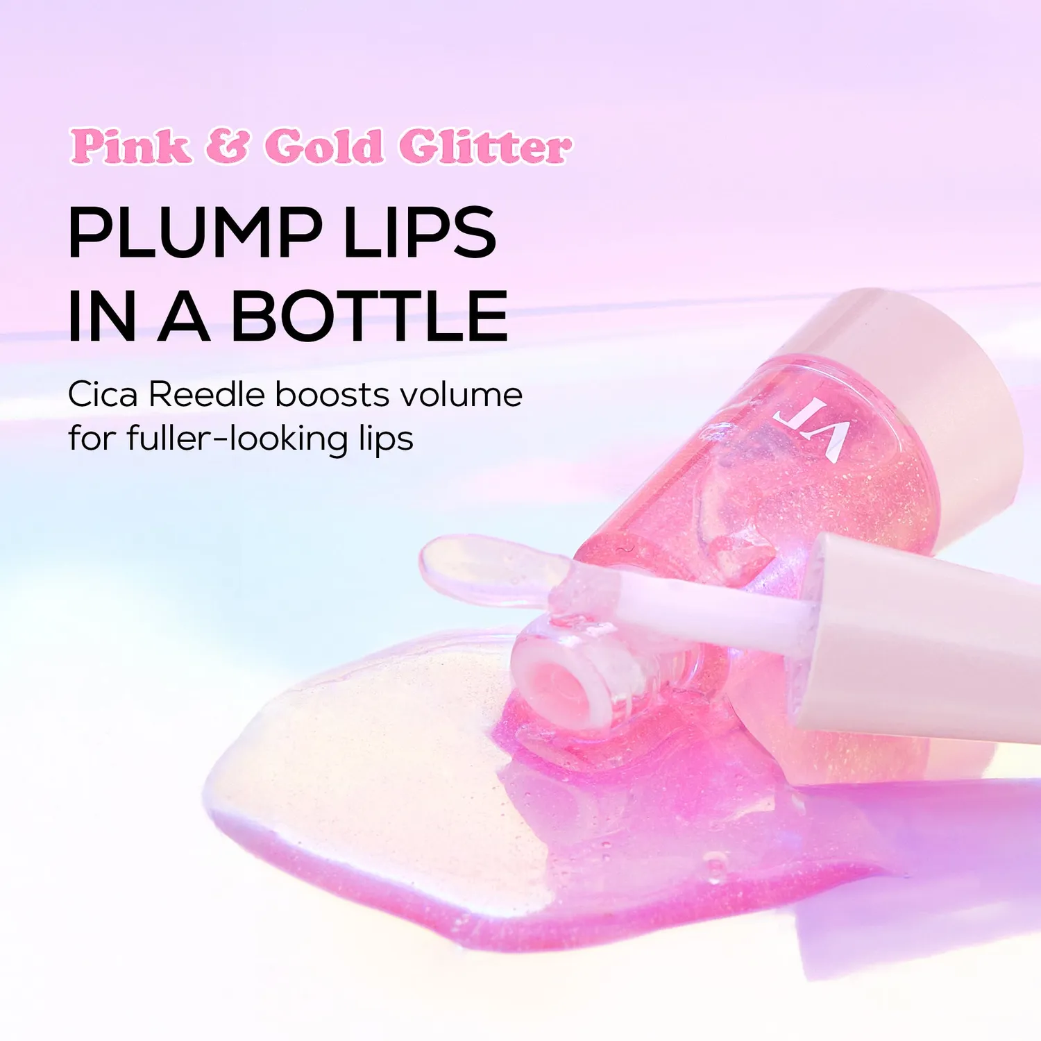 VT Cosmetics Reedle Shot Lip Plumper Twinkle gloss pailleté