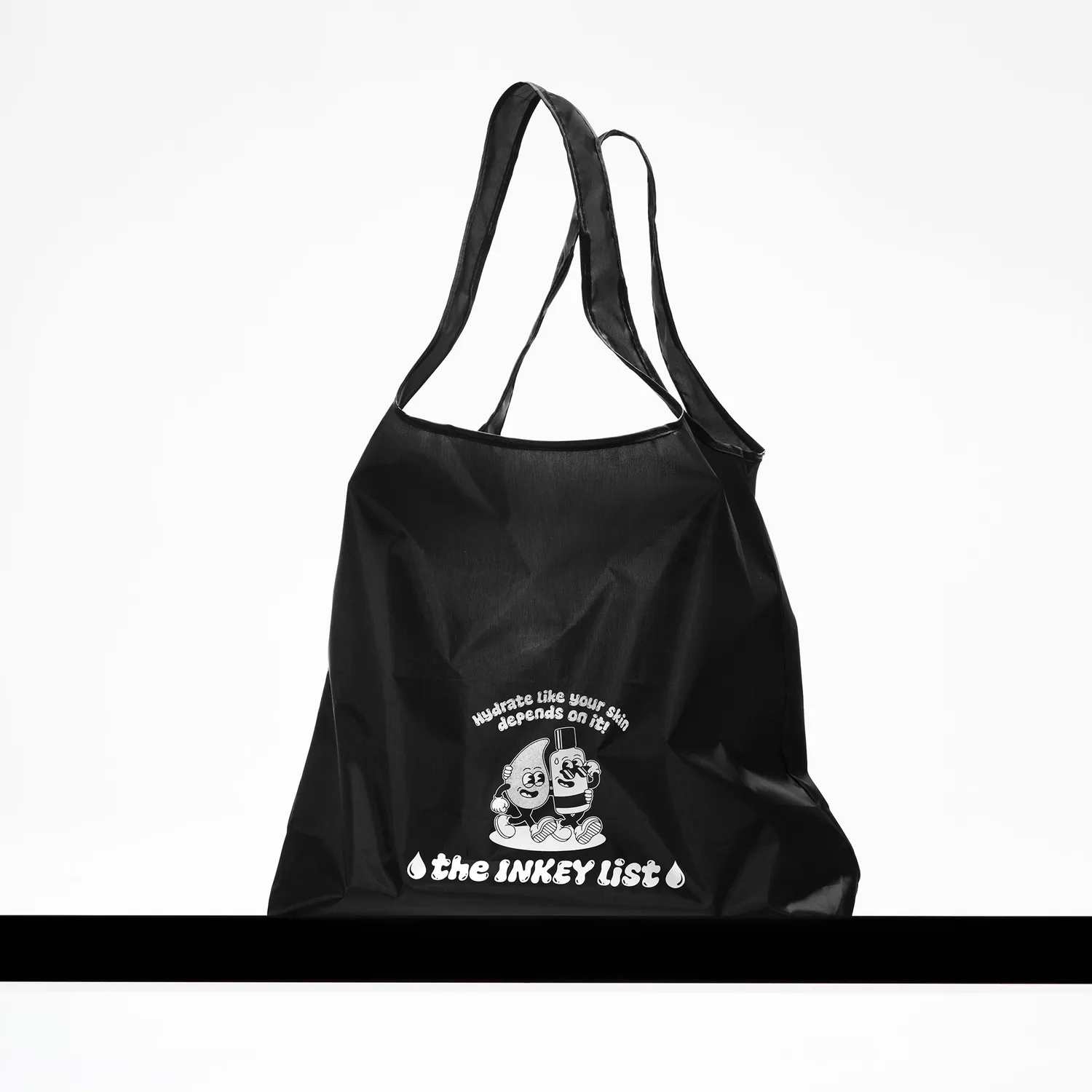 The Inkey List Tote Bag sac coton noir routine