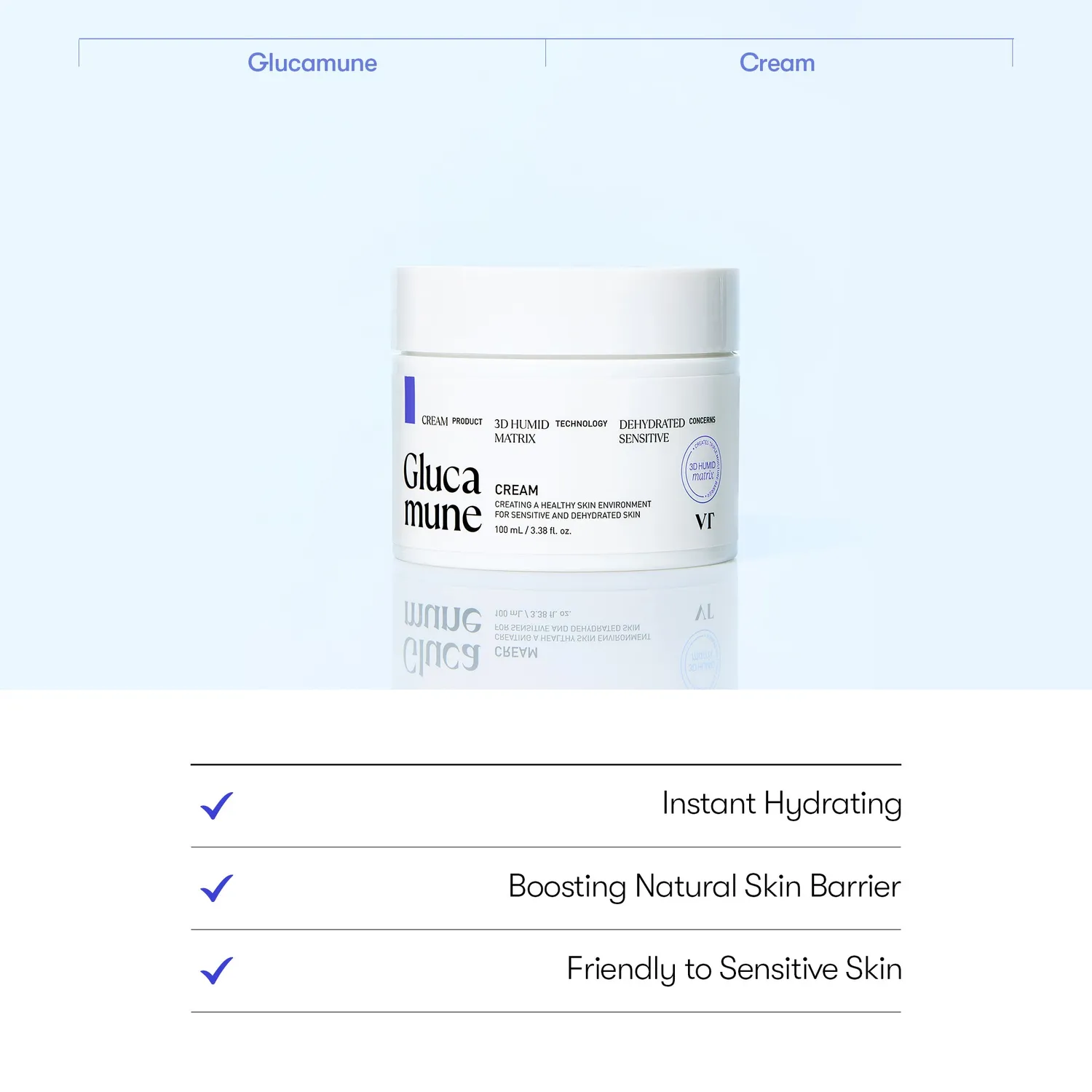 VT Cosmetics Glucamune crème hydratante 100 ml