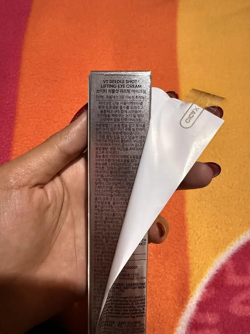 VT Cosmetics Reedle Shot Firming crème yeux fermeté