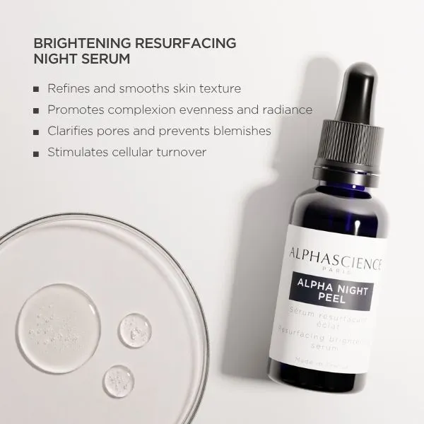 Alphascience Alpha Night Peel Sérum 30ml lissant
