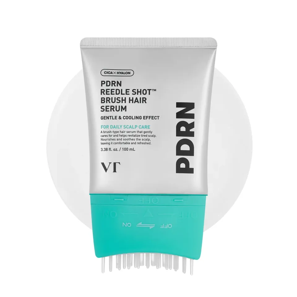 VT Cosmetics PDRN Reedle Shot sérum cheveux brosse