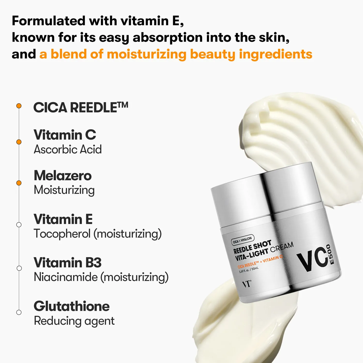 VT Cosmetics Reedle Shot Vita-Light crème vitamine éclat