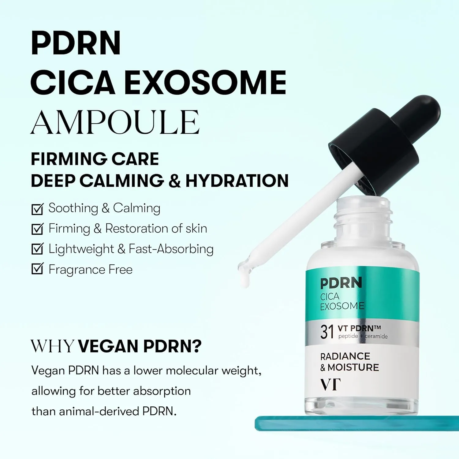 VT Cosmetics PDRN R5 Ampoule Visage Fermeté Céramides