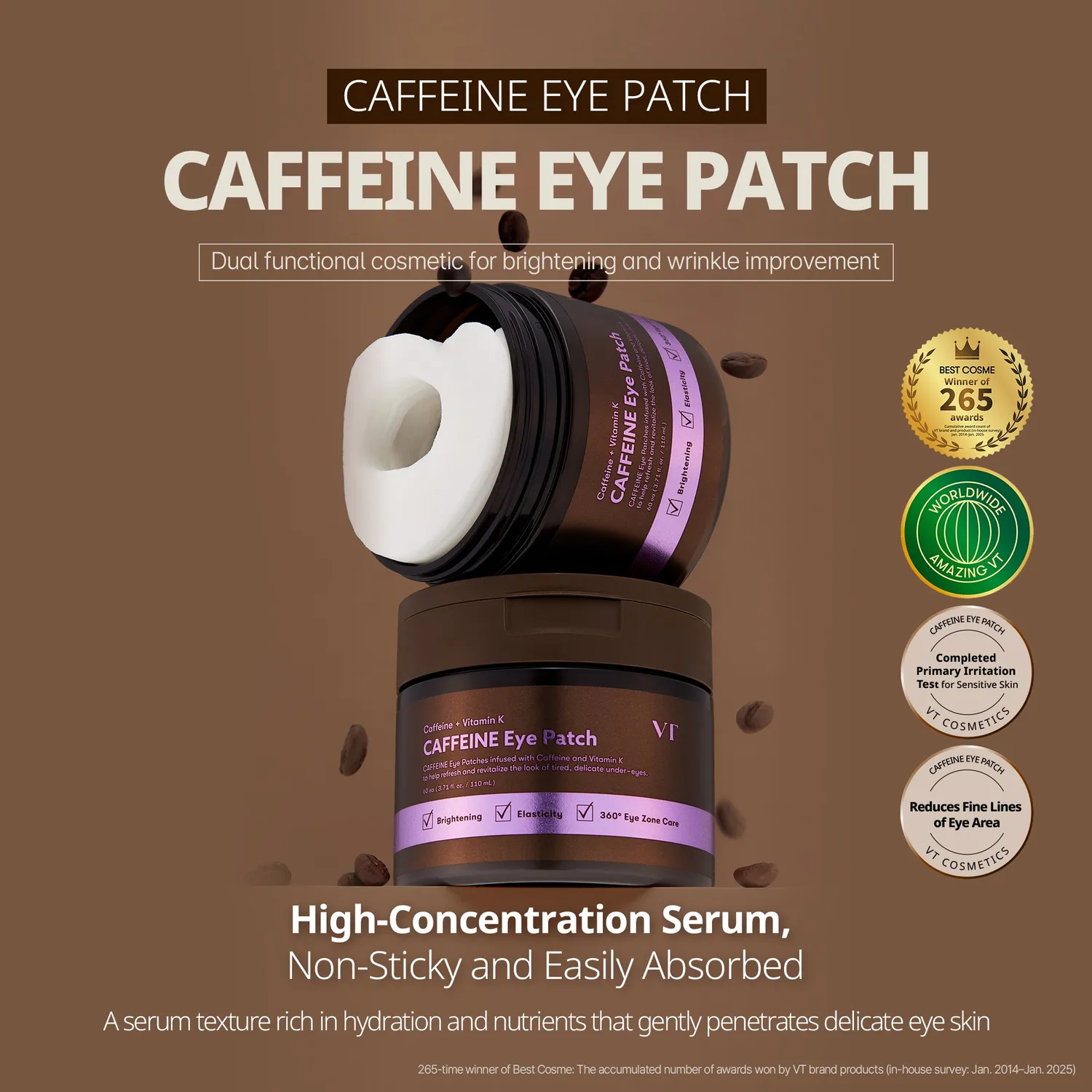 VT Caffeine Eye Patch patch yeux caféine cernes