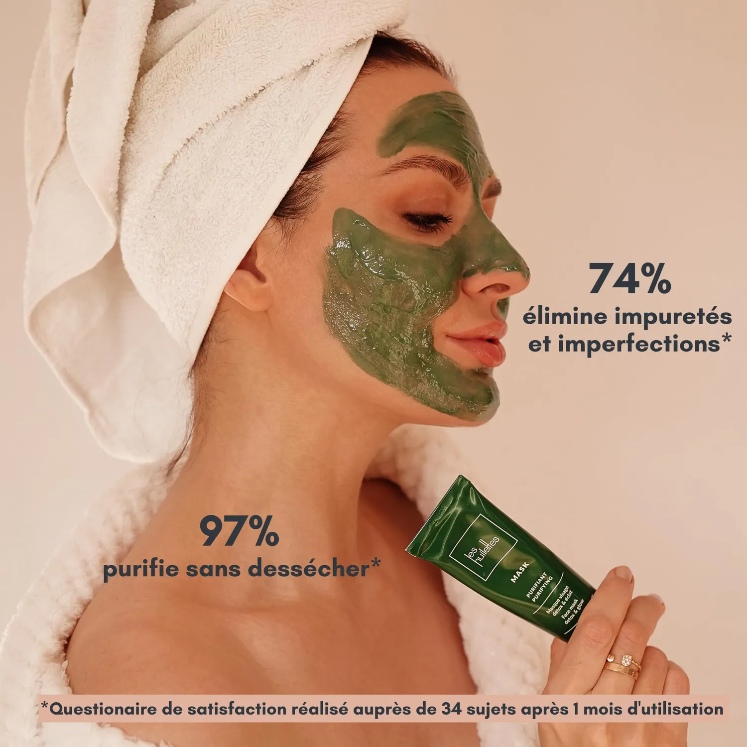 Les Huilettes Mask masque purifiant visage teint terne