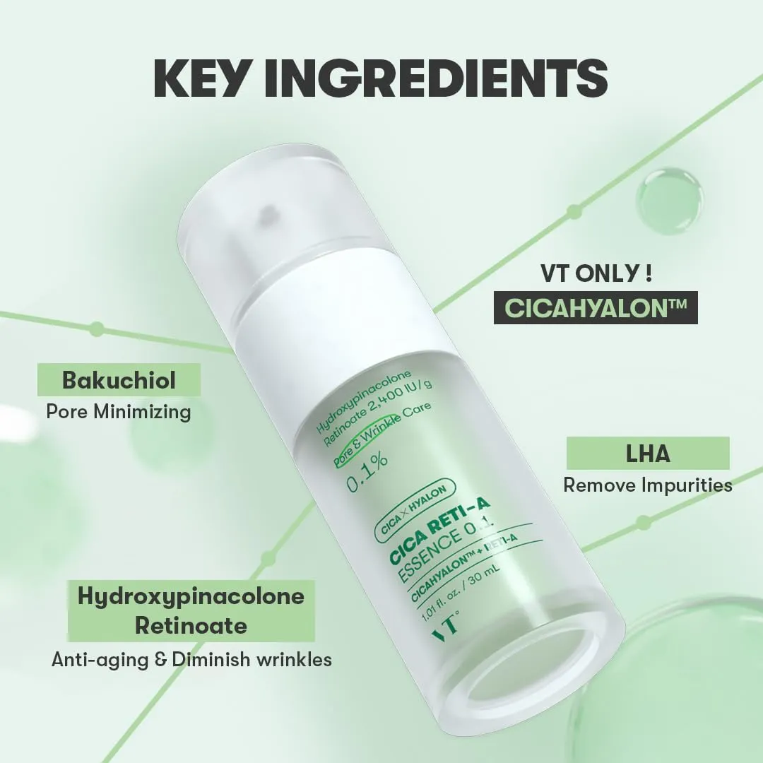 VT Cosmetics Cica Reti-A Essence 0.1 Sérum Rétinol Doux