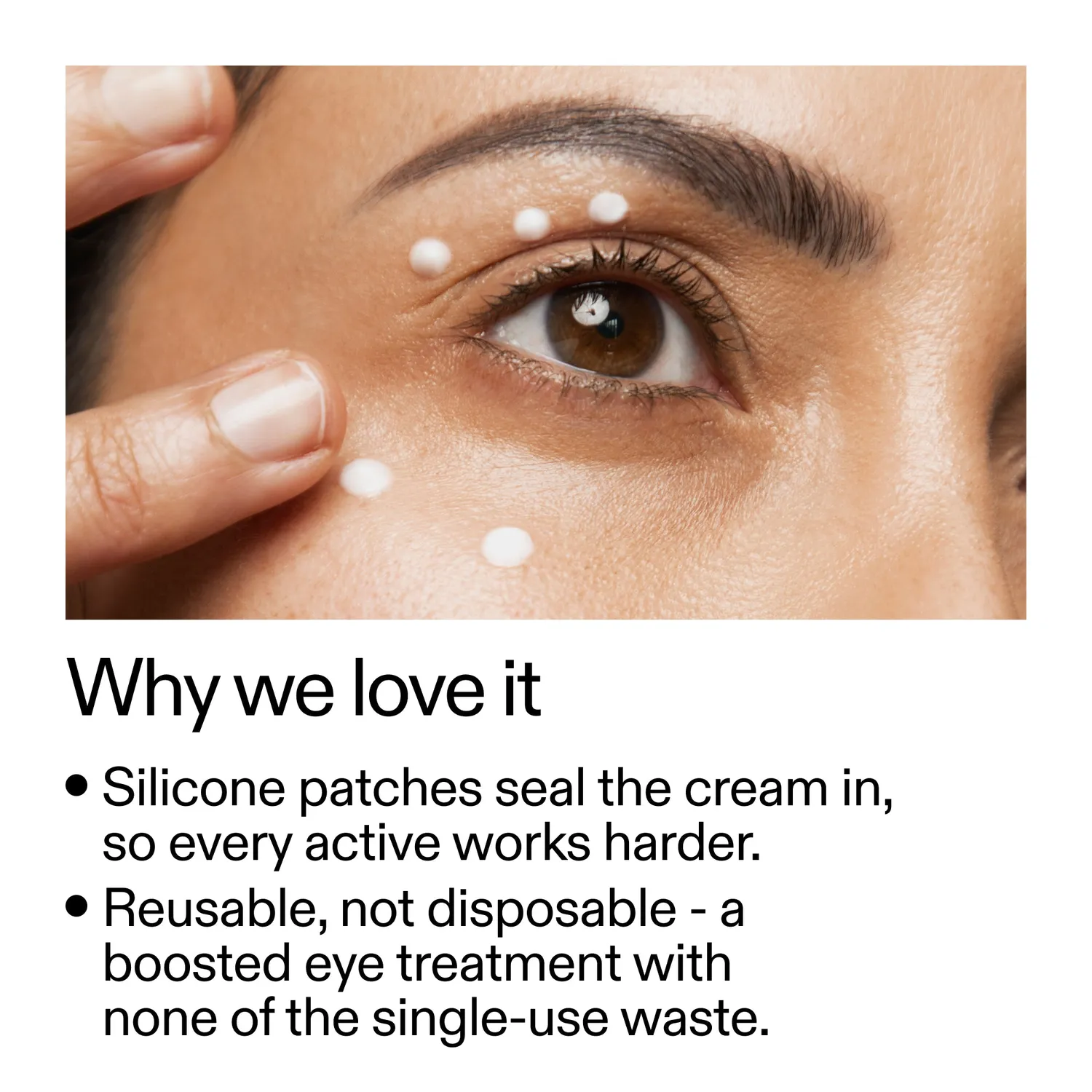 THE INKEY LIST Ceramide Eye Cream duo patchs contour yeux