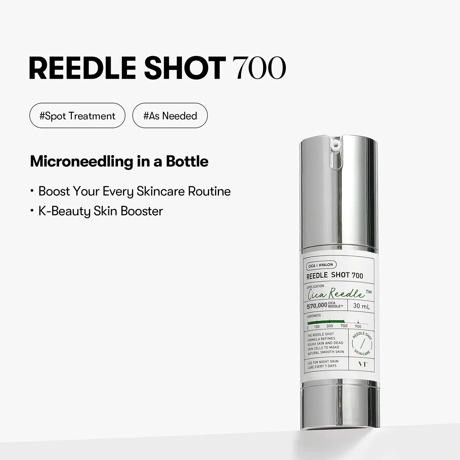 VT Cosmetics Reedle Shot 700 ampoule texture hebdo