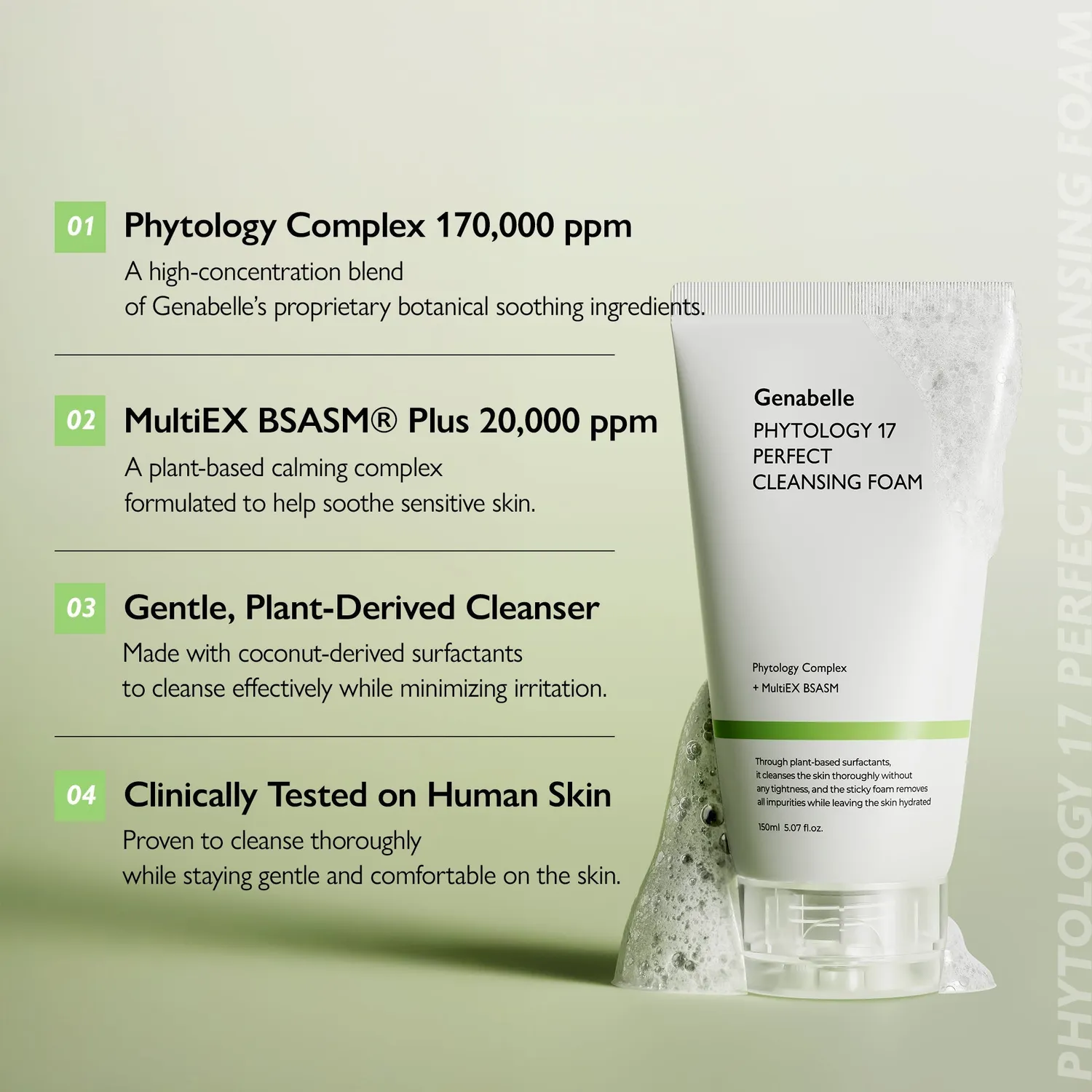 Genabelle Phytology 17 Mousse Nettoyante 150ml douce
