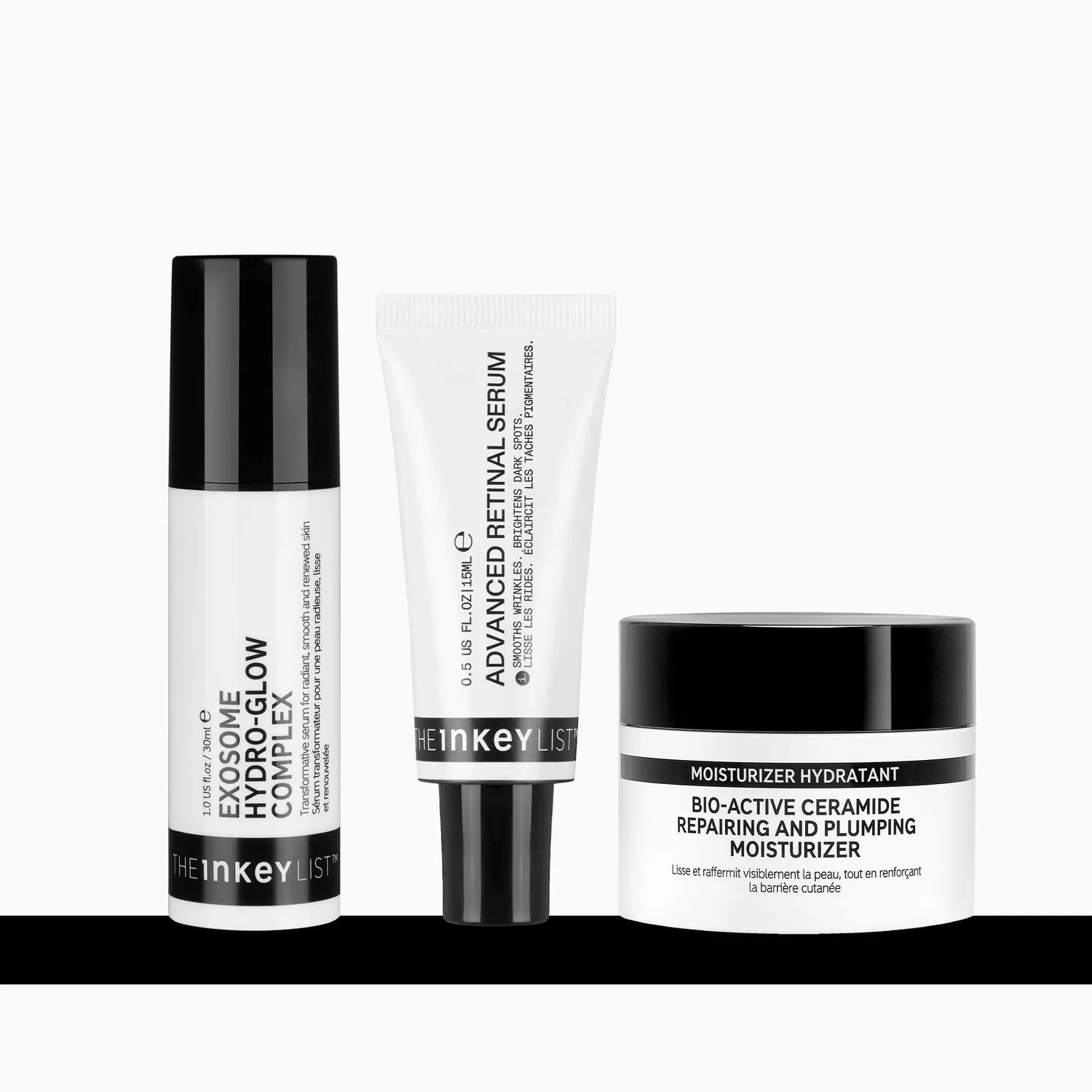 THE INKEY LIST Revive Renew Trio soin visage rétinal exosomes
