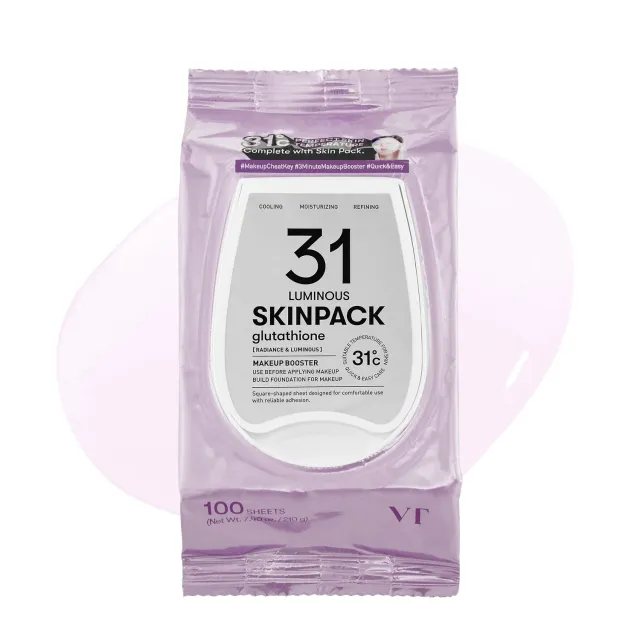 VT Cosmetics Luminous Skin Pack pads visage 100 feuilles éclat