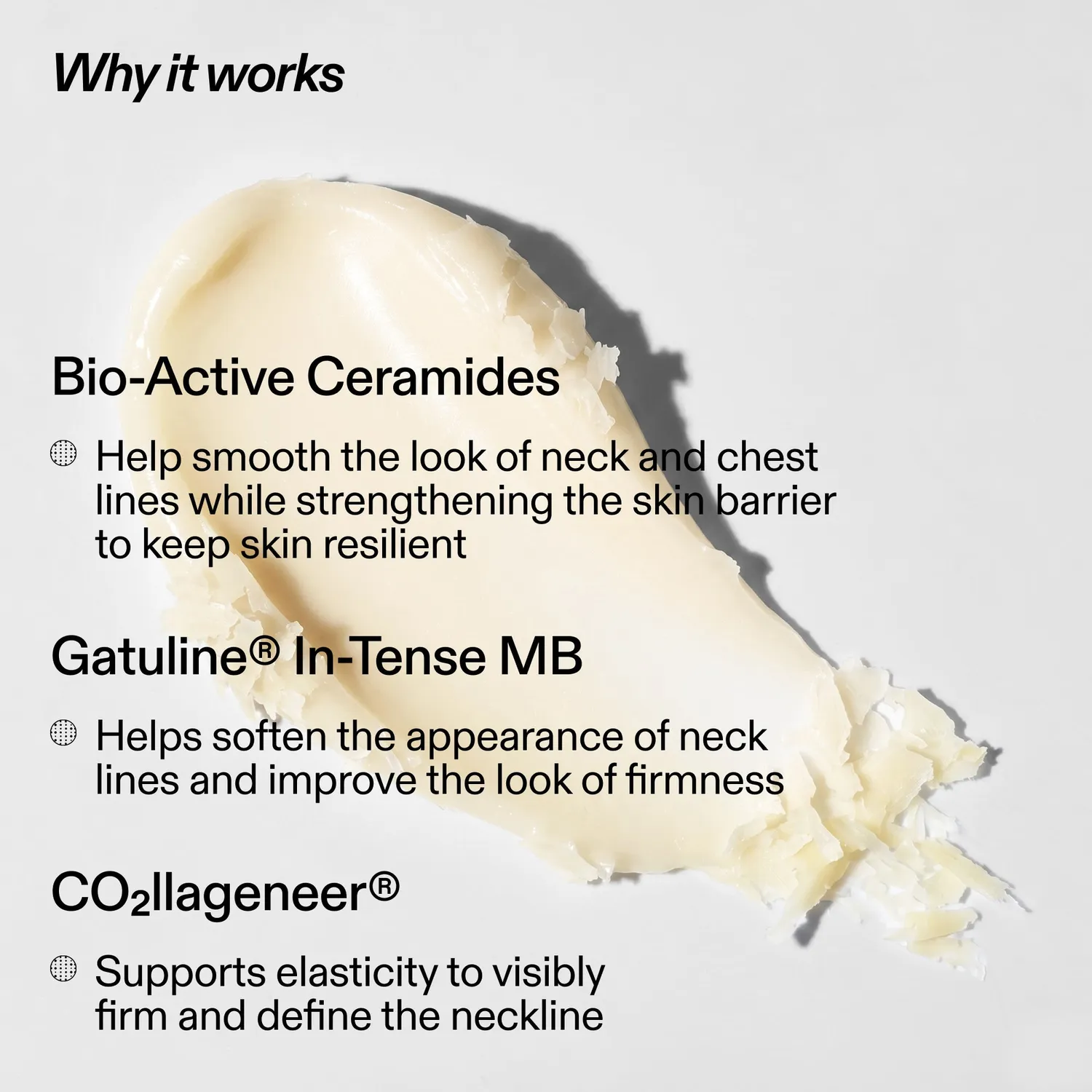 The Inkey List Bio-Active Ceramide Neck Stick soin cou 20g rides