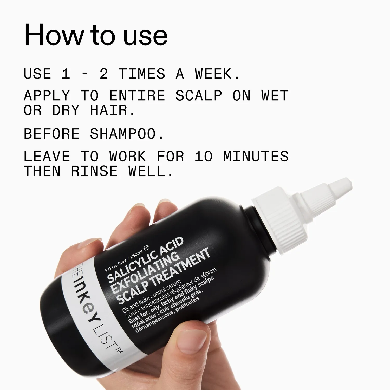 THE INKEY LIST Salicylic Acid soin cuir chevelu exfoliant acide