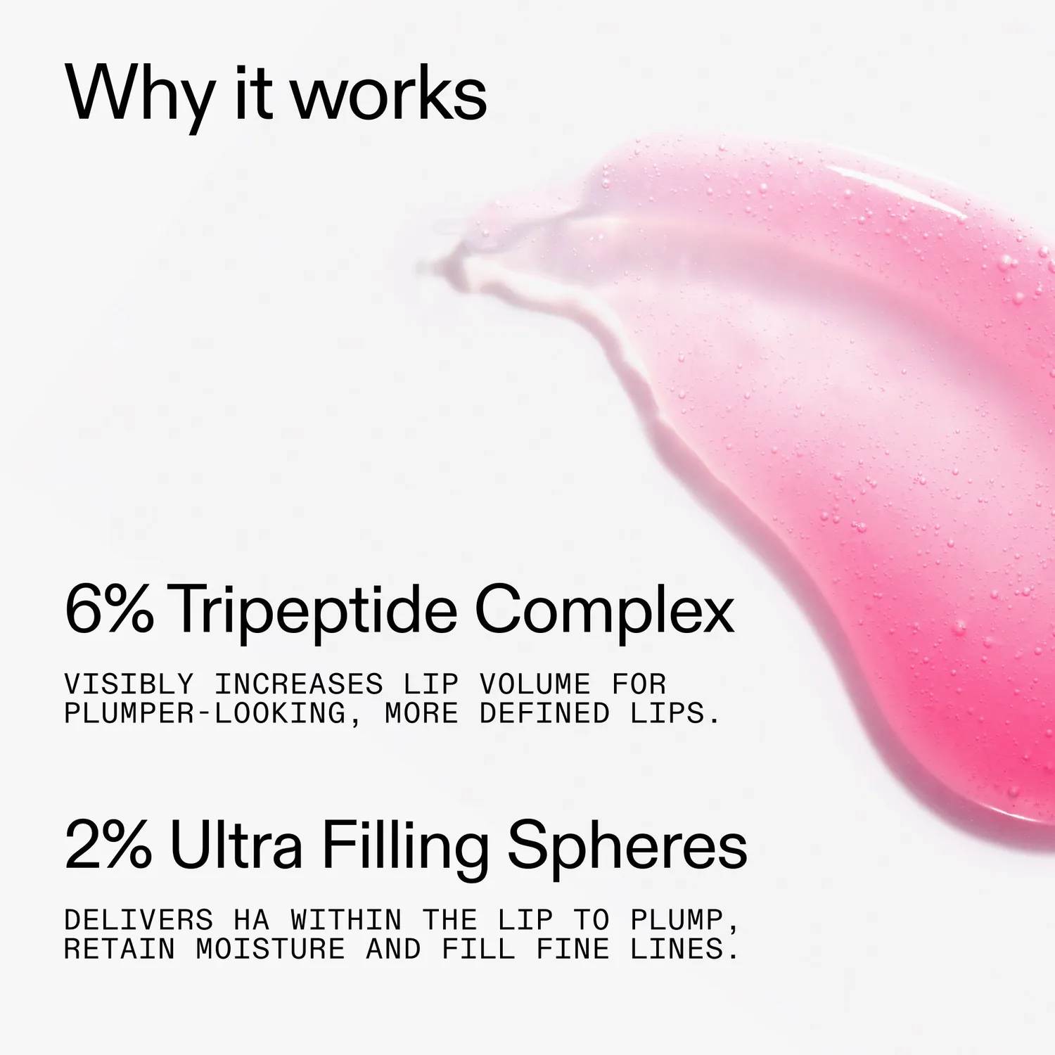 THE INKEY LIST Tripeptide Plumping baume lèvres rose