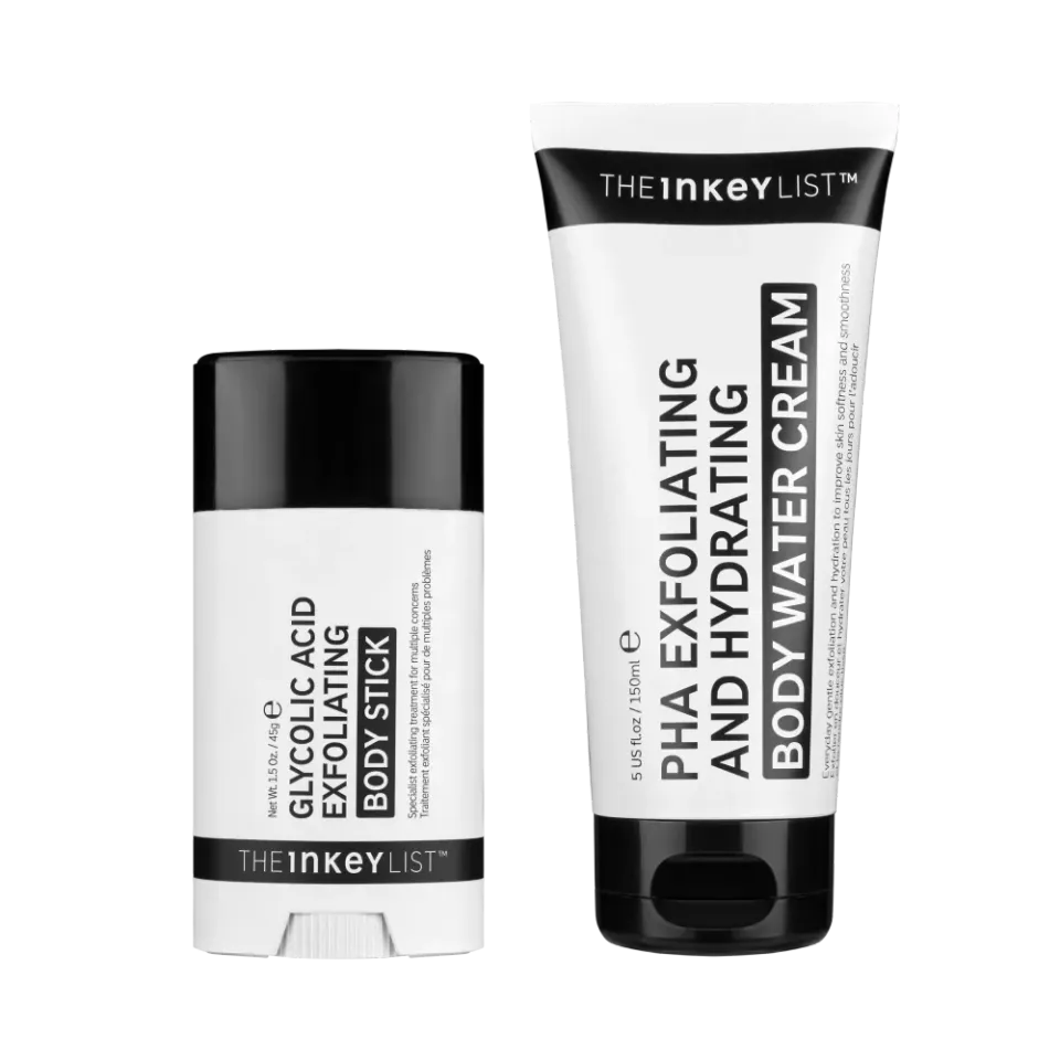 THE INKEY LIST Exfoliating Body Duo soin corps stick glycolique PHA