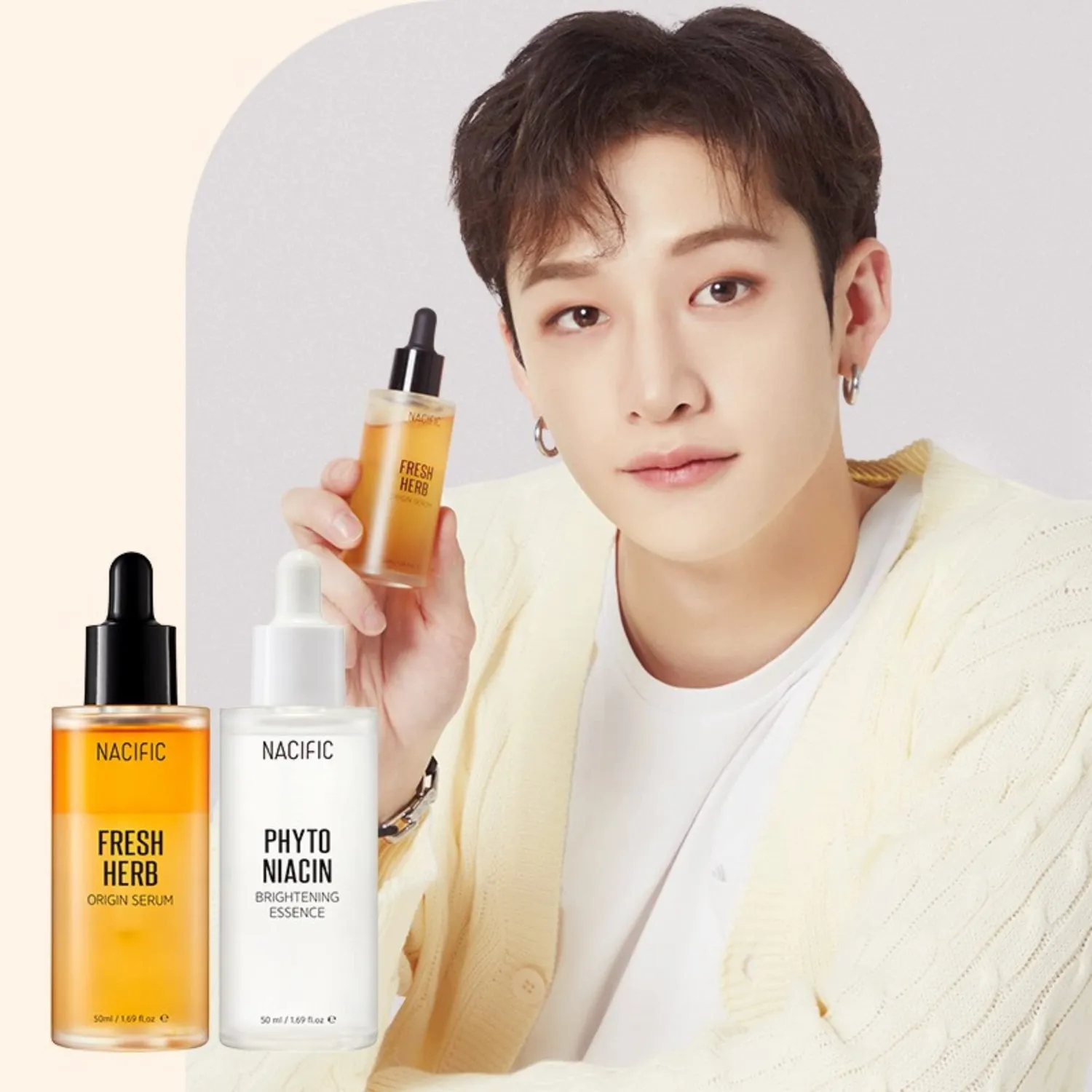 Nacific Fresh Herb Origin sérum visage coffret Stray Kids 2x