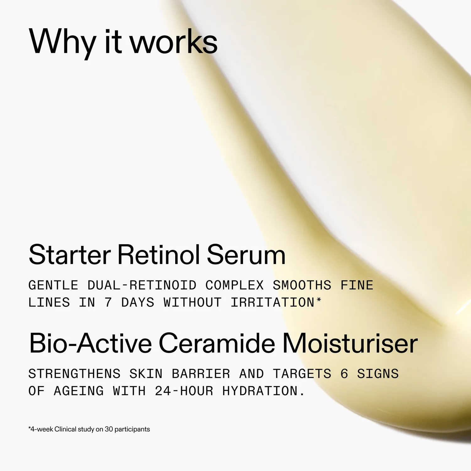 THE INKEY LIST Smooth Strengthen Duo rétinol visage rides