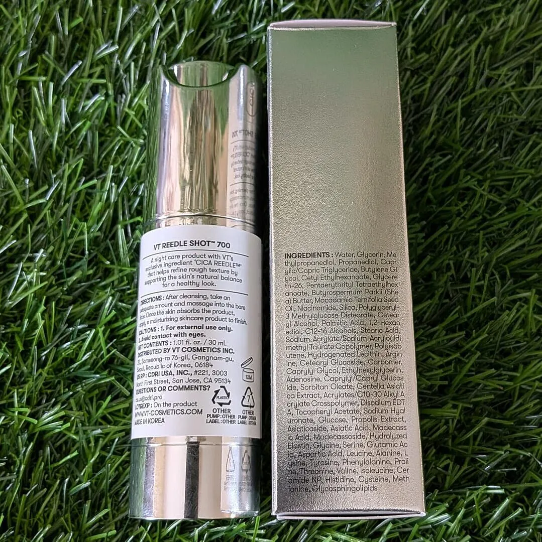 VT Cosmetics Reedle Shot 300 sérum visage grain de peau