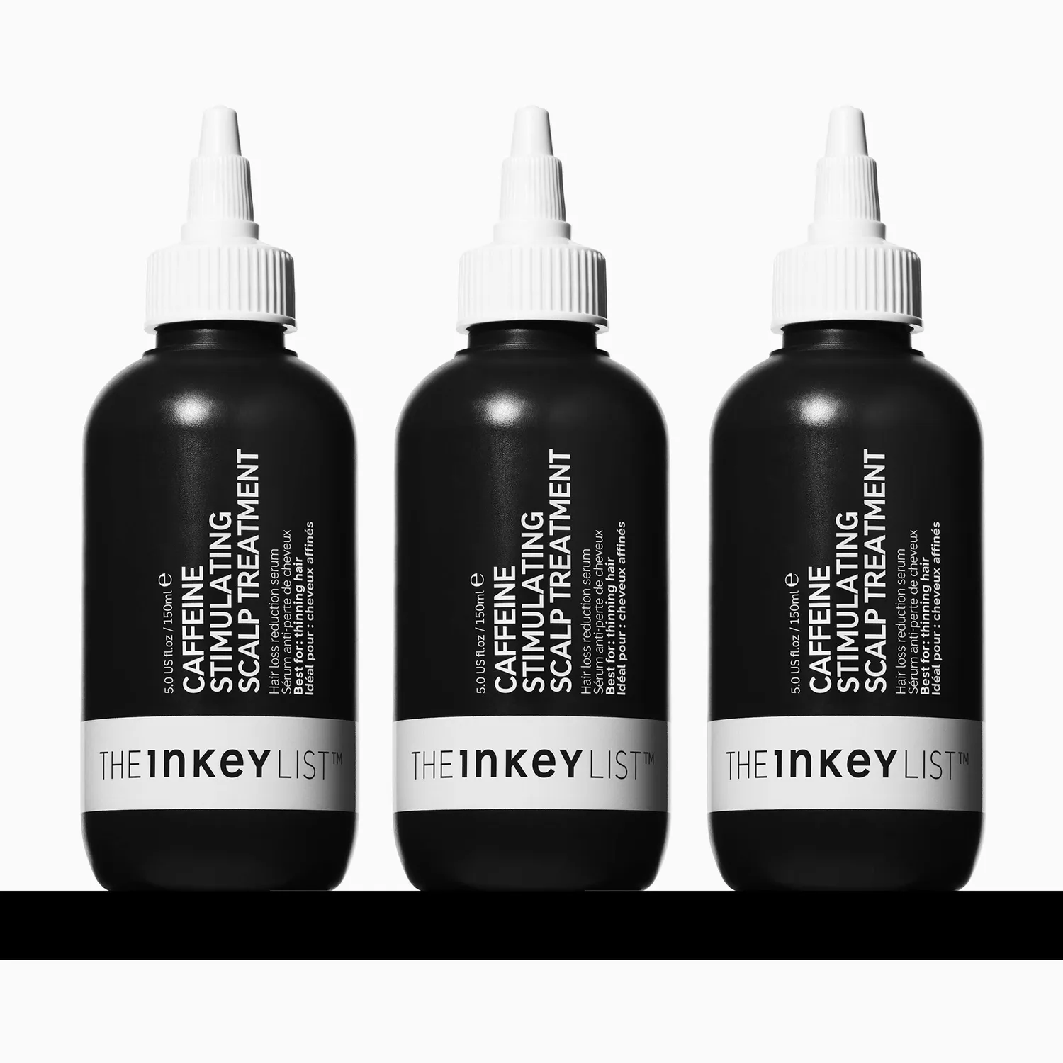 THE INKEY LIST Trio Pousse 3 Mois soin cuir chevelu 3x150ml caféine