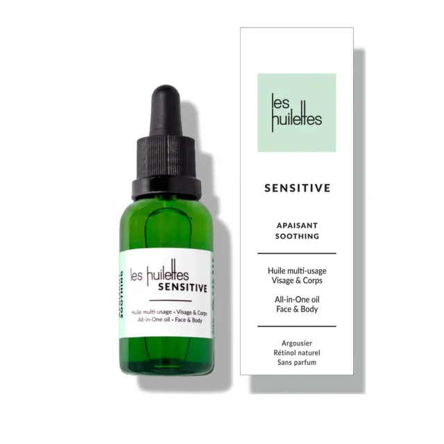 Les Huilettes Sensitive All-in-One huile visage peaux sensibles