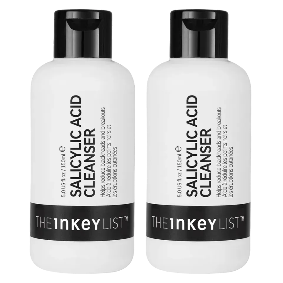 THE INKEY LIST Salicylic Acid Cleanser Duo nettoyant 2x150ml