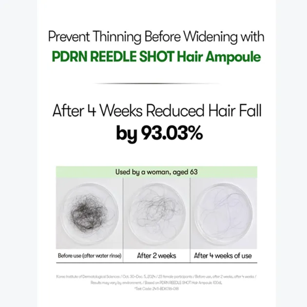 VT Cosmetics PDRN Reedle Shot Coffret 3 Ampoules Cheveux PDRN