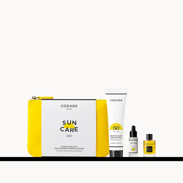 CODAGE Suncare Edit coffret solaire SPF50+ 3 soins