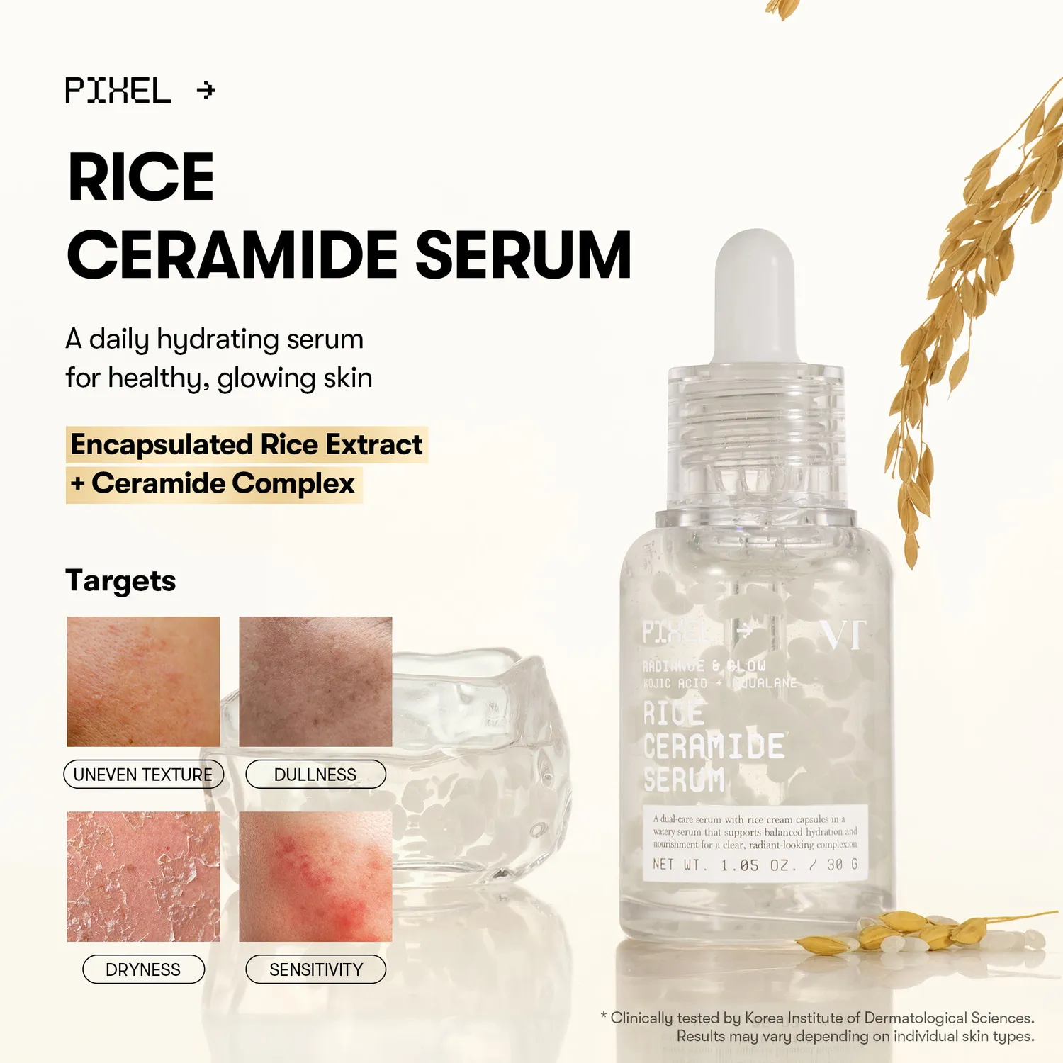 VT Cosmetics Rice Ceramide sérum riz éclat