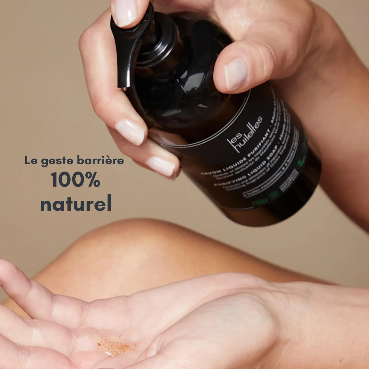 Les Huilettes Lab Essentiel savon liquide mains corps exfoliant
