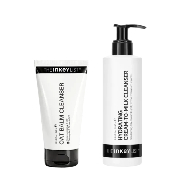THE INKEY LIST Hydrating Double Cleanse Duo nettoyant visage avoine