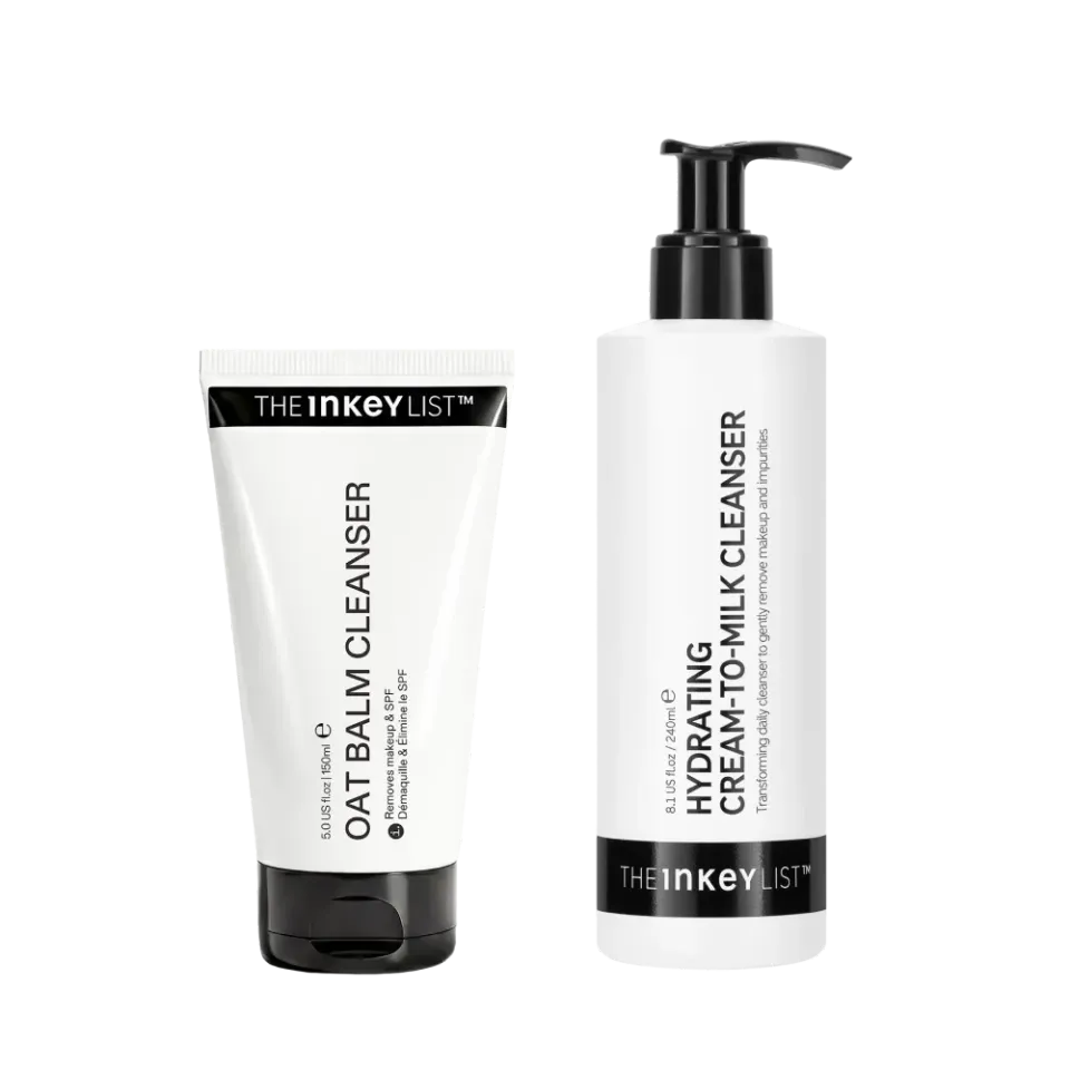 THE INKEY LIST Hydrating Double Cleanse Duo nettoyant visage avoine