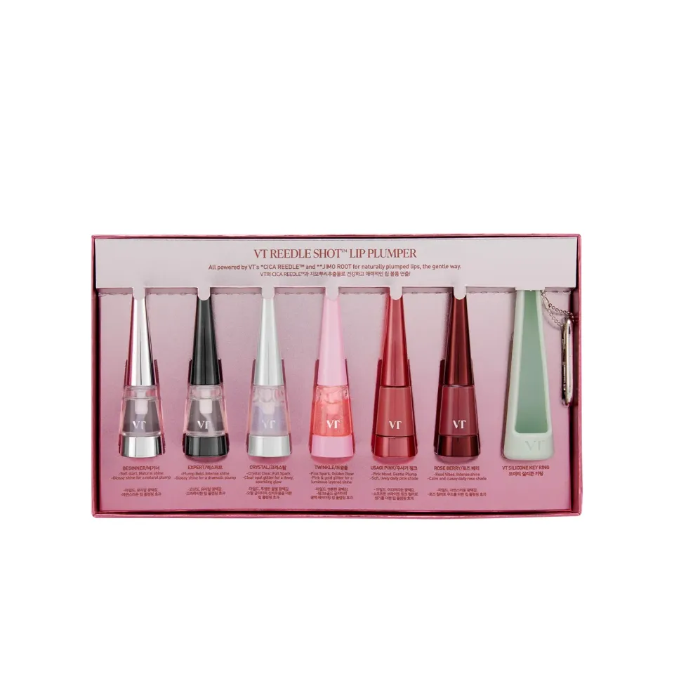 VT Cosmetics Reedle Shot gloss lèvres repulpant collection 6x