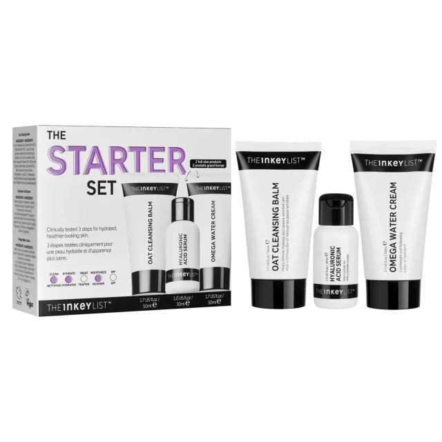 The Inkey List Skincare Starter Kit coffret 3 soins hydratants