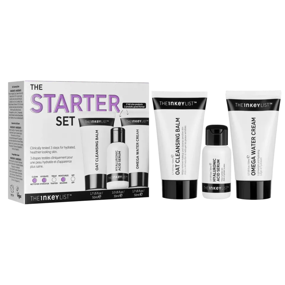 The Inkey List Skincare Starter Kit coffret 3 soins hydratants
