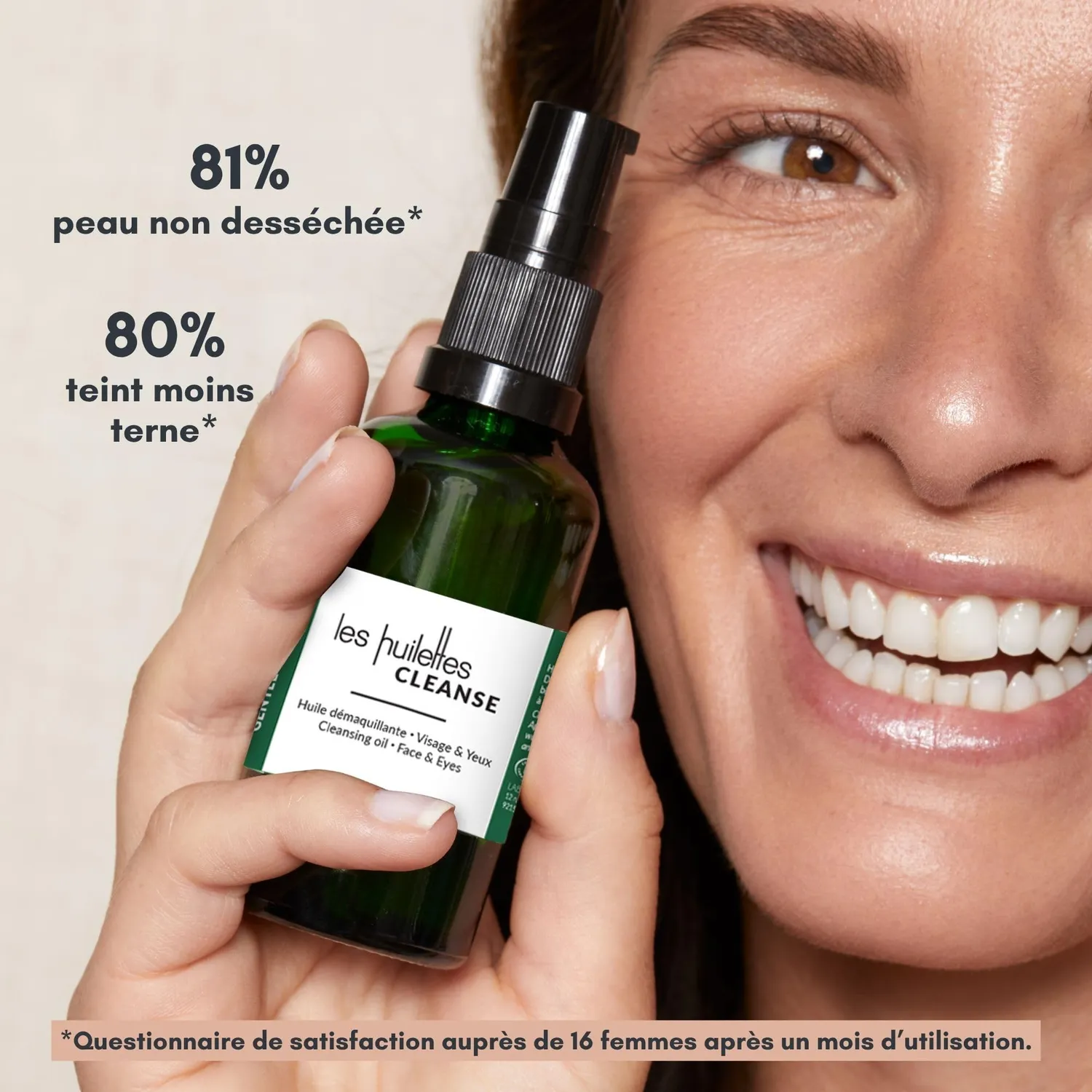 Les Huilettes Cleanse nettoyant démaquillant visage tous types