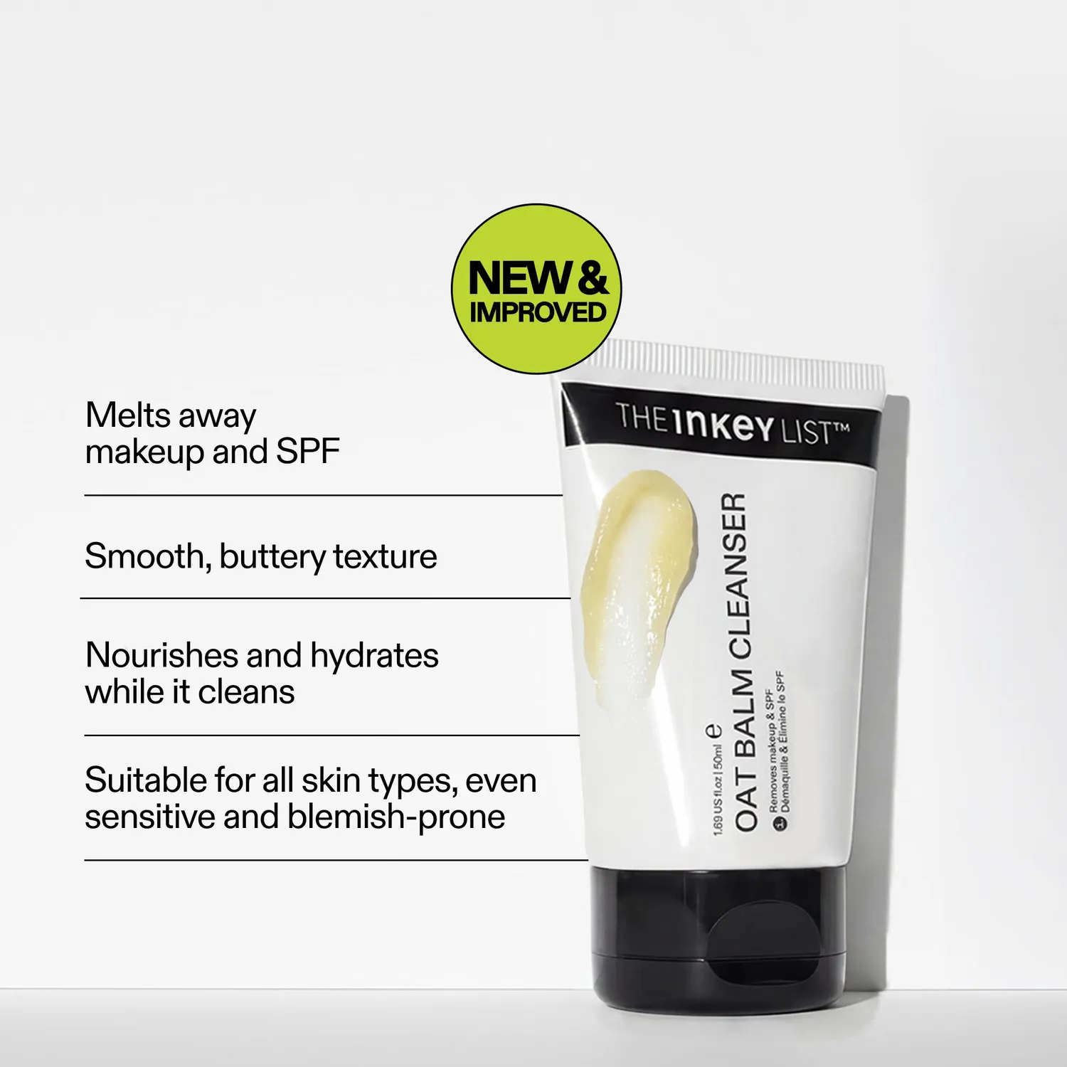 THE INKEY LIST Oat baume nettoyant démaquillant 50ml avoine