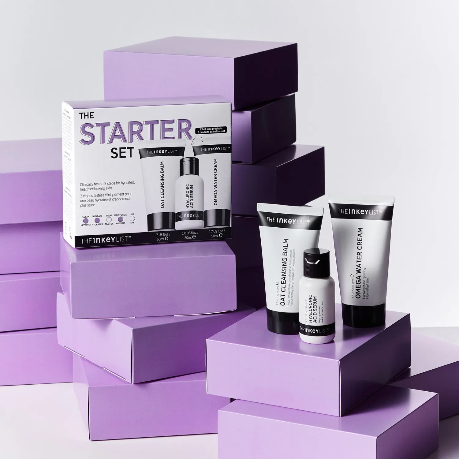 The Inkey List Skincare Starter Kit coffret 3 soins hydratants