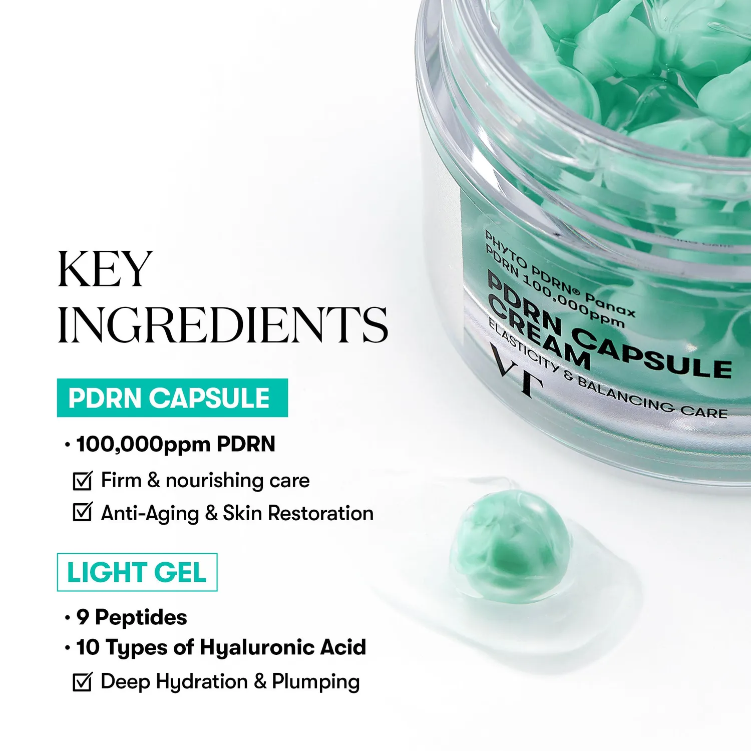 VT PDRN Capsule Cream crème éclat fermeté