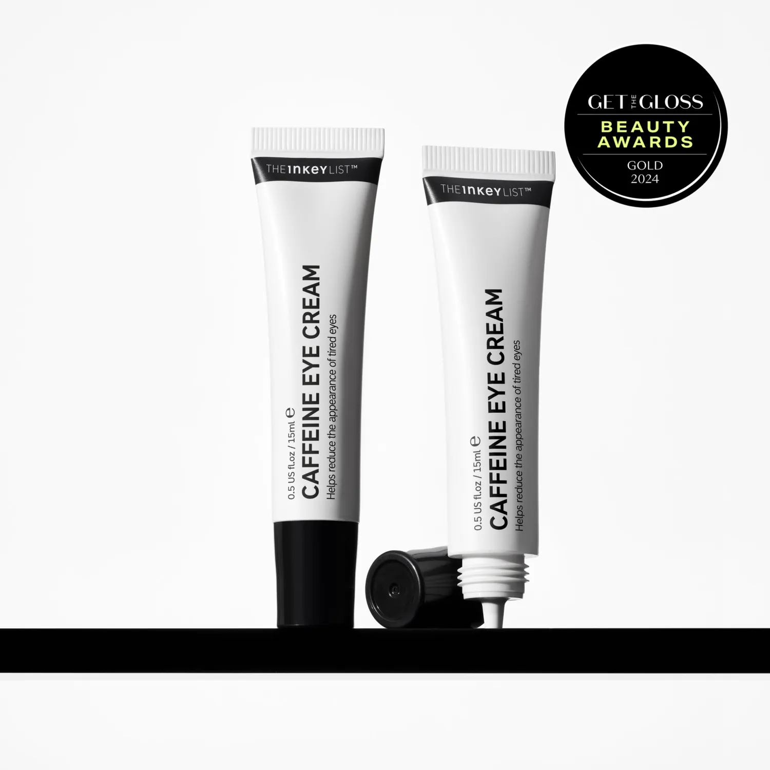 THE INKEY LIST Caffeine Eye Cream Duo contour yeux 2x15ml poches