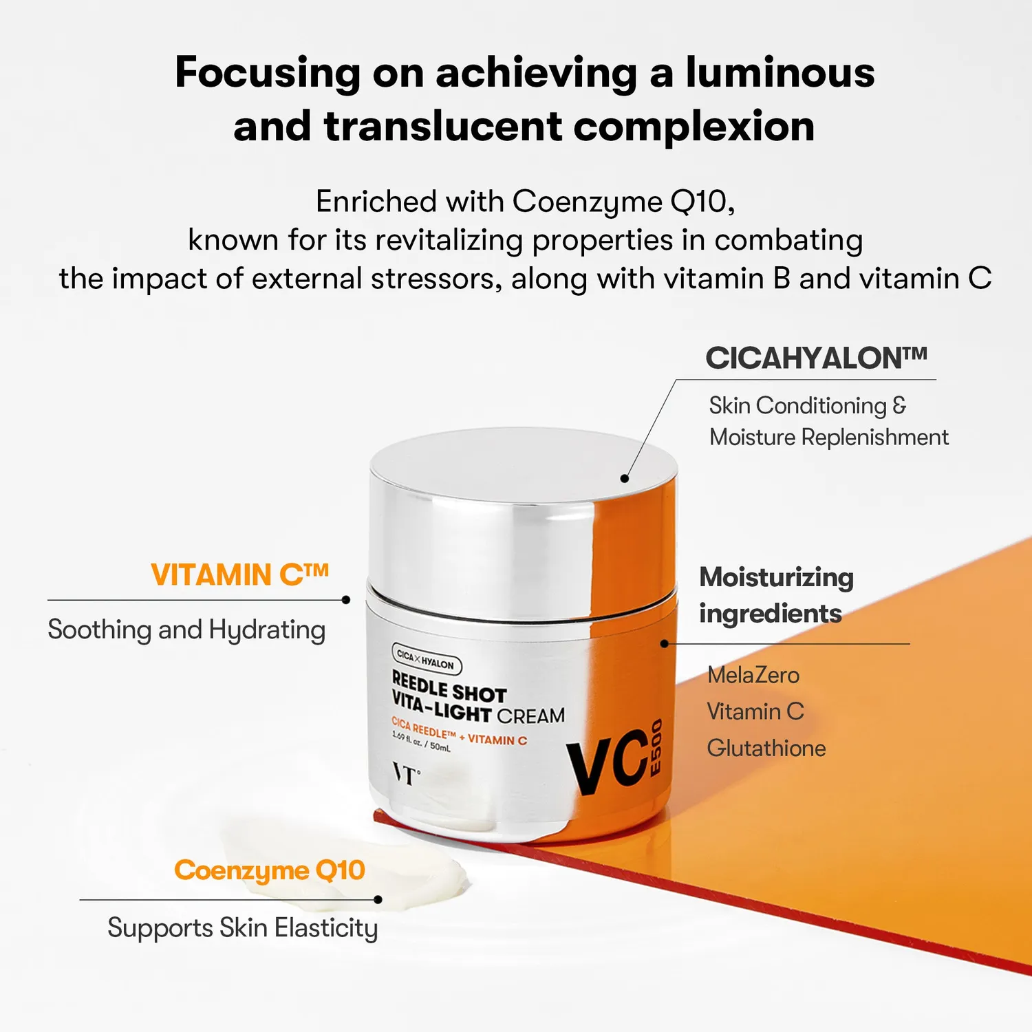 VT Cosmetics Reedle Shot Vita-Light crème vitamine éclat