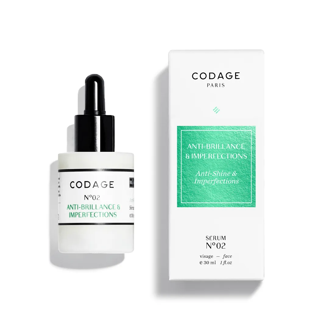 CODAGE Sérum N°02 Anti-Brillance sérum imperfections