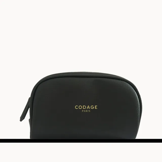 CODAGE La Trousse cuir vegan noir beauté