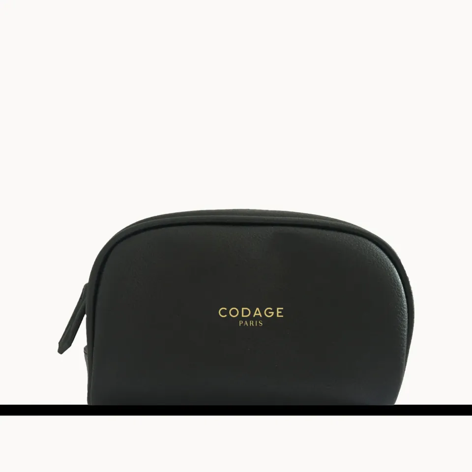 CODAGE La Trousse cuir vegan noir beauté