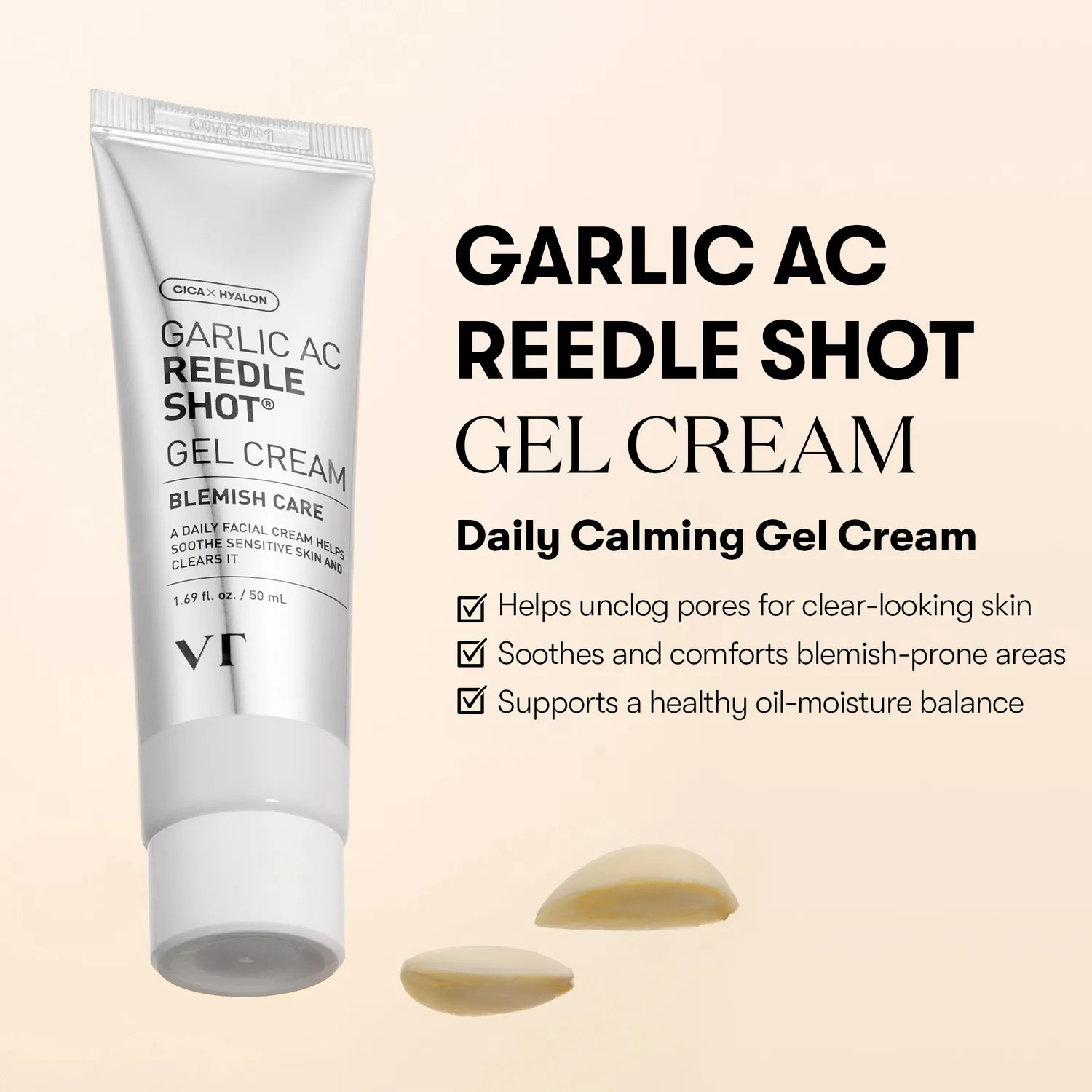 VT Garlic AC Reedle Shot crème gel ail