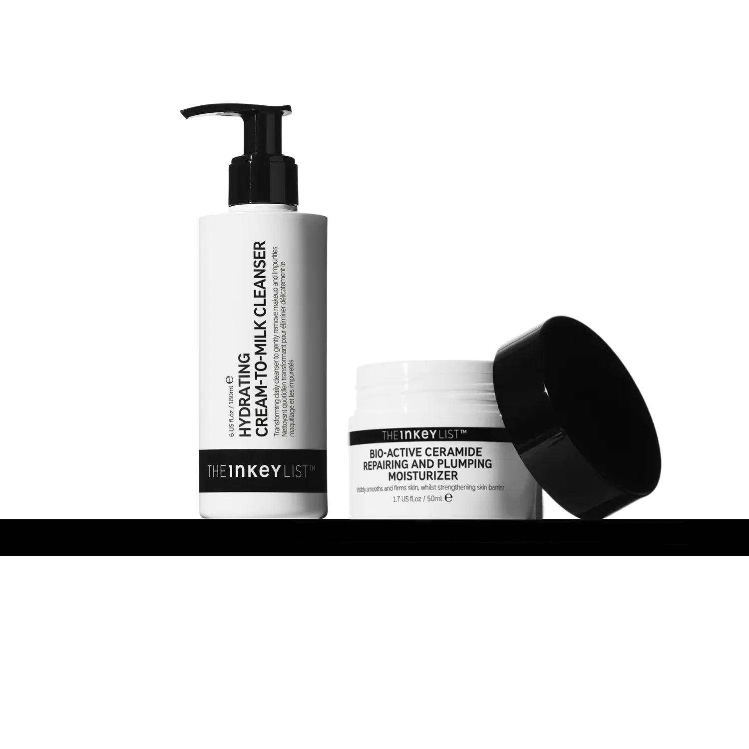 THE INKEY LIST Duo nettoyant + céramides soin visage hydratant