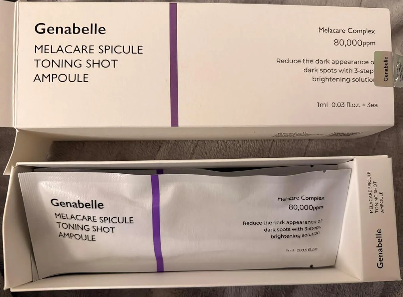 Genabelle Melacare Spicule Toning Shot ampoule 3x1ml