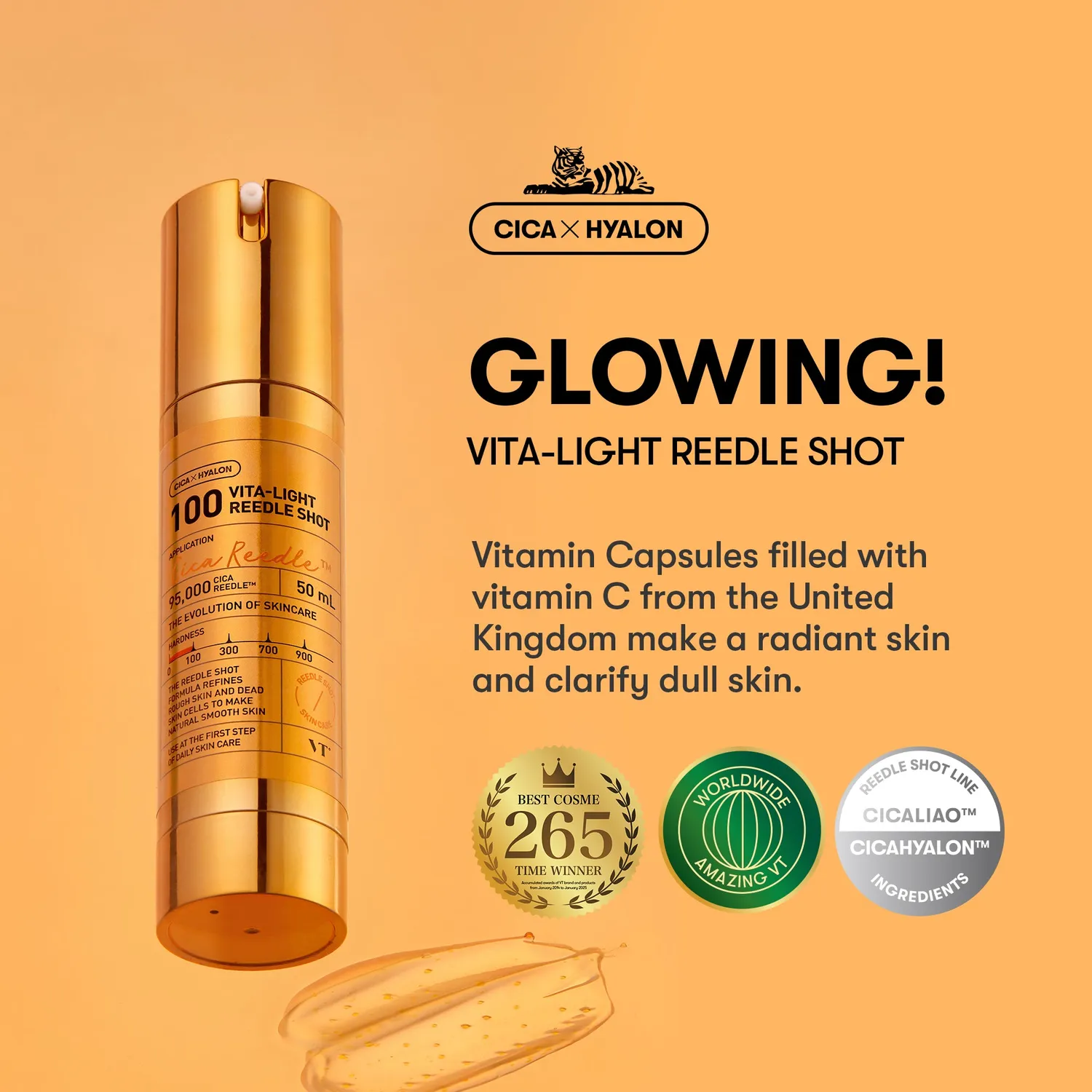 VT Vita-Light Reedle Shot 100 sérum vitamine C éclat