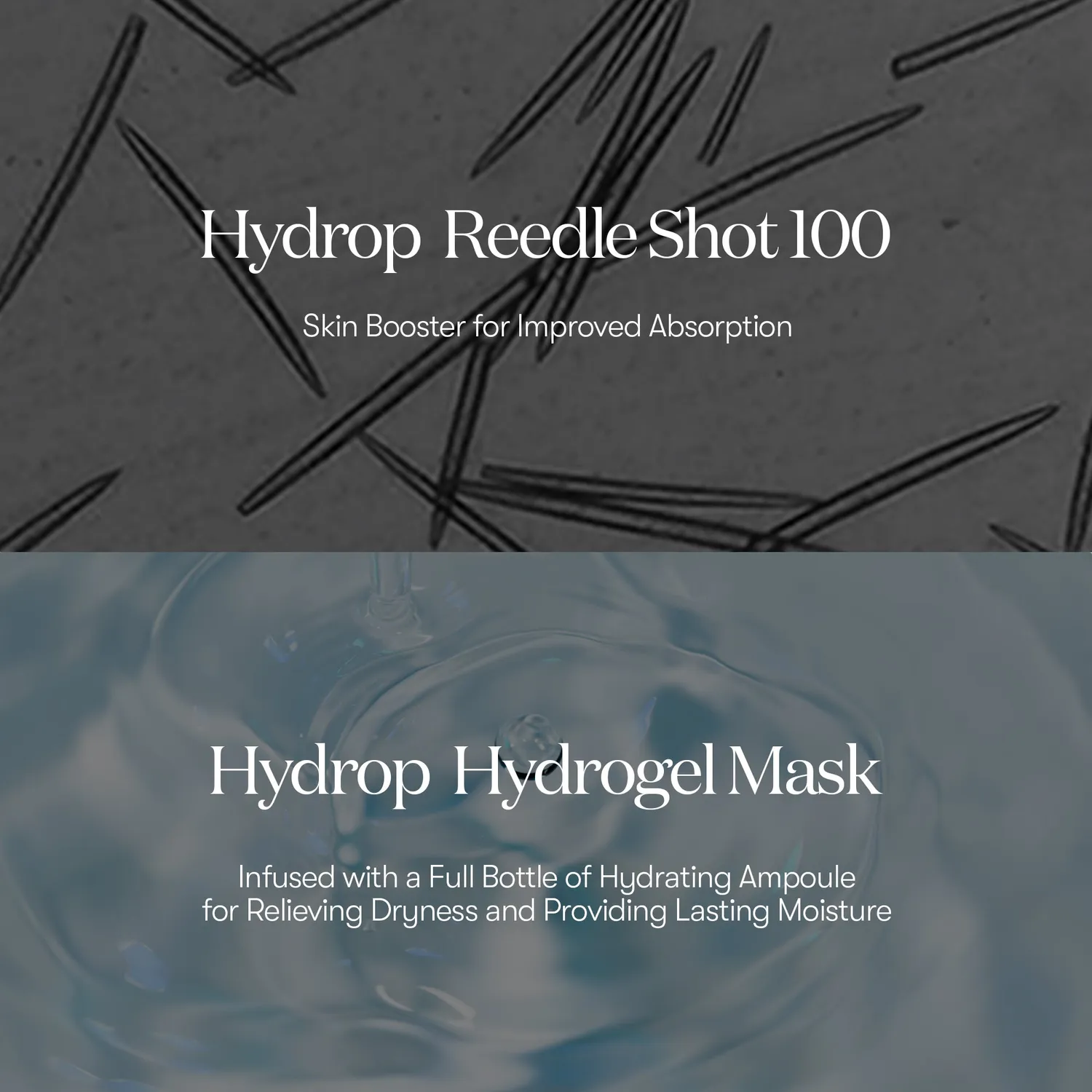 VT Hydrop Reedle Shot 100 2 Step masque hydrogel x4 hydratant