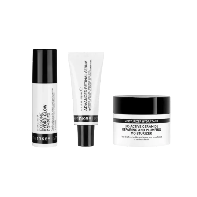 THE INKEY LIST Revive Renew Trio soin visage rétinal exosomes